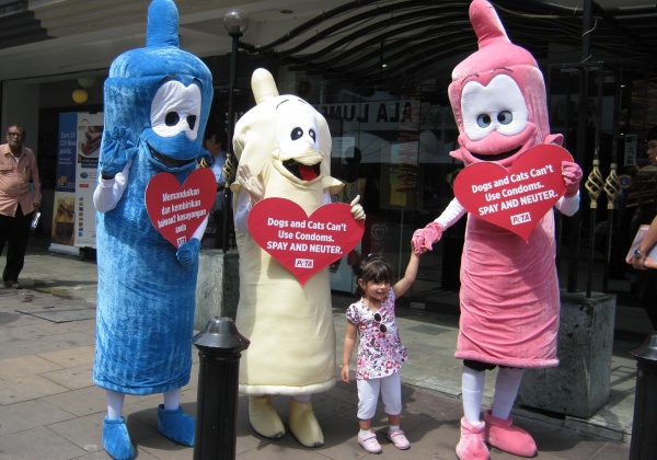 Dancing ‘Condoms’ Teach ABCs in Malaysia