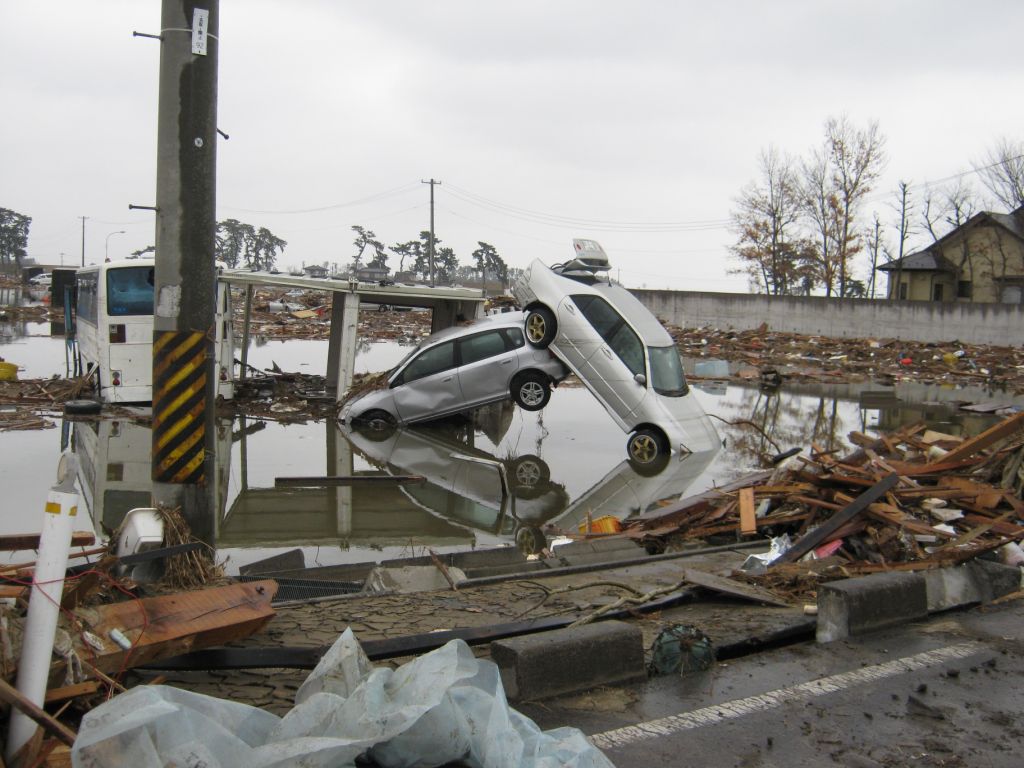 Tsunami damage in Japan