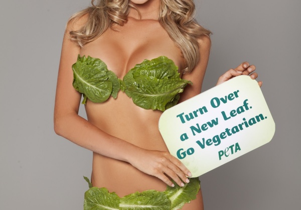 Playboy Model + Lettuce Bikini = Hot New PETA Australia Ad