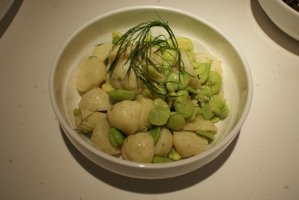 Dill Fava Bean Potato Salad at Kush, Shanghai