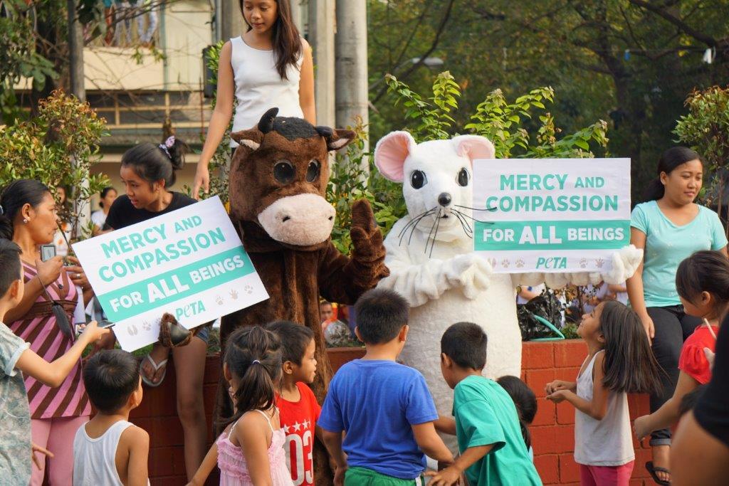 PETA Pope demo