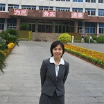 A PETA Asia-Pacific staff member appears outside a government building in Jining, China, after a meeting with officials about rabies-related dog slaughters.