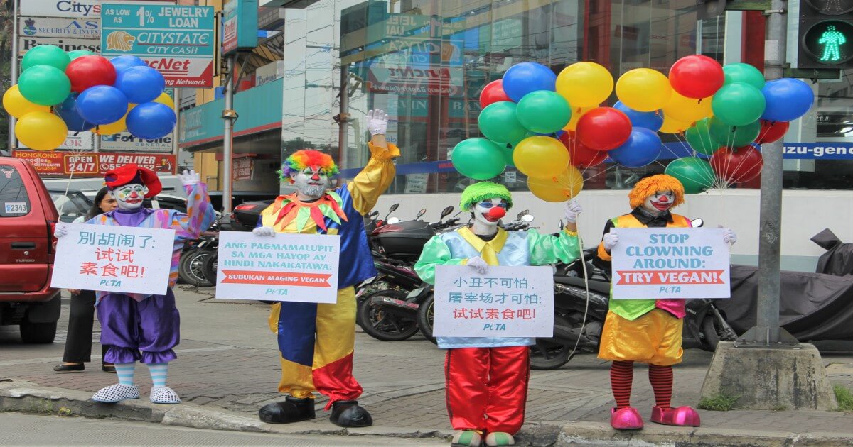 PHOTOS: Cruelty-Free Clowns Parade Down Makati’s Streets