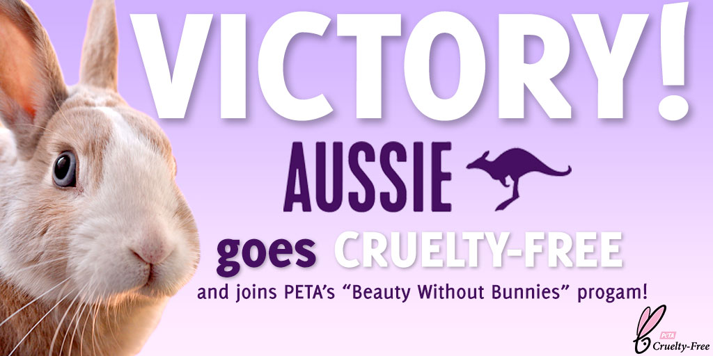 Hair-care Brand Aussie Bans Animal Tests And Goes Cruelty-free Cruelty- Free Products - Peta Asia