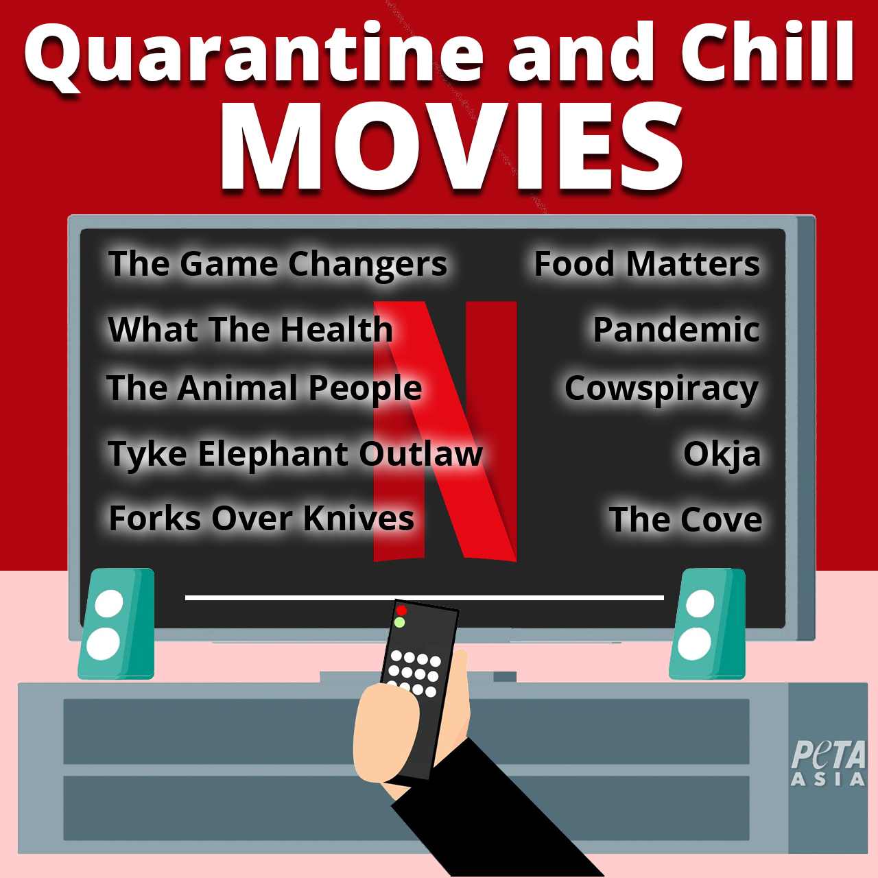 Movies to Watch on Netflix While You're Social-Distancing - PETA Asia