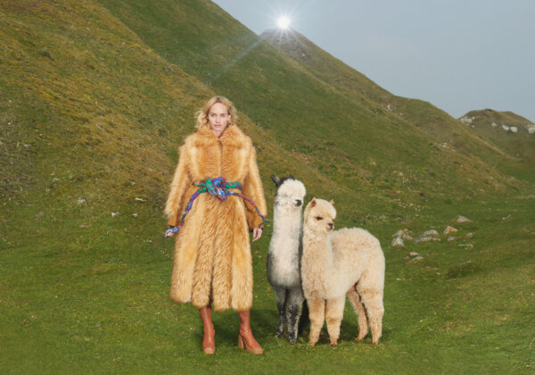 Stella McCartney Gifts Beautiful Faux-Fur Coat to Sophia Loren