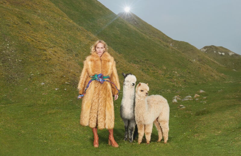 Stella mccartney faux fur vest on sale