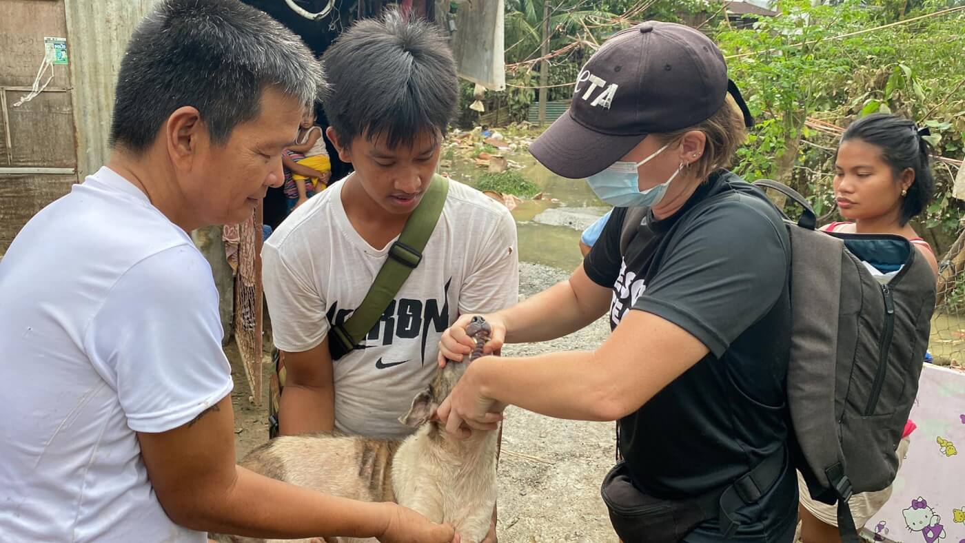 PETA Rescue Team on the Scene After Typhoon Noru Rips Through Central Philippines