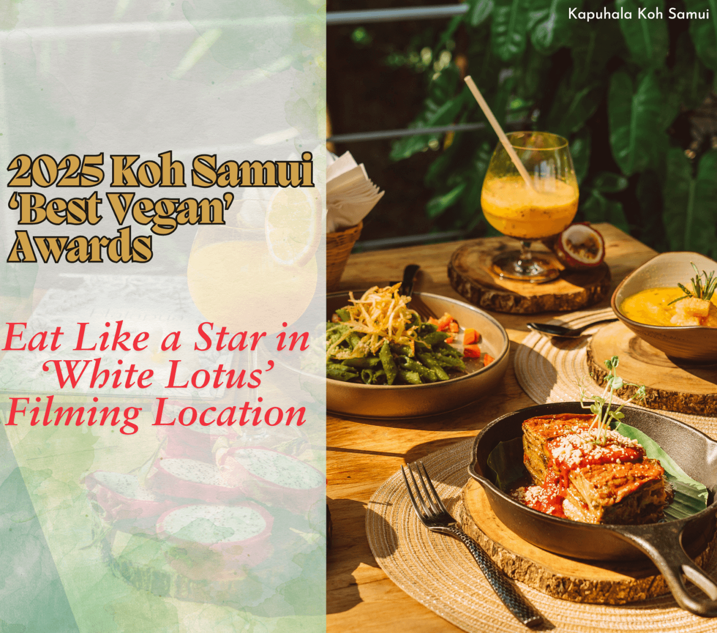 PETA Reveals the Best Vegan Eats in White Lotus Destination